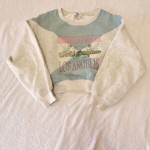 Princess Polly Gray and Blue Graphic Sweater